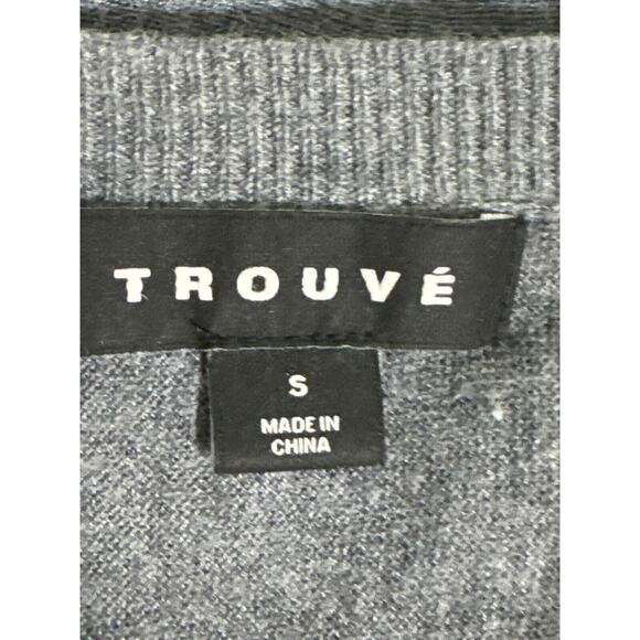 Trouve Sweater Womens Small Oversized Gray Loose-Fit Pullover Gray - Picture 4 of 5